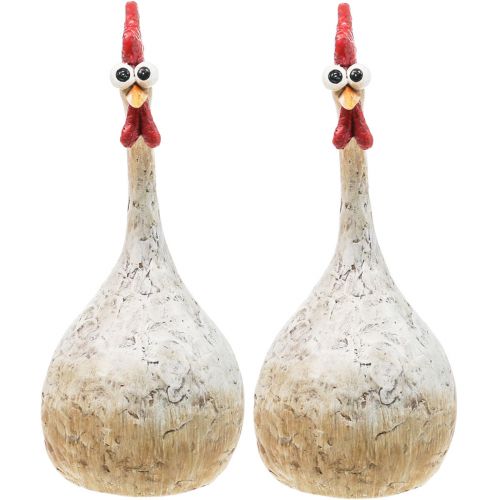 Deko Hühner Deko Figur Osterdeko Huhn lustig H26cm