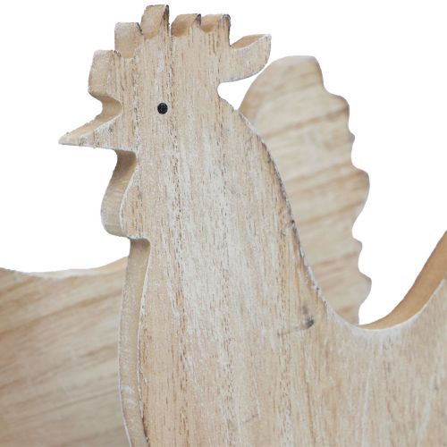 Artikel Deko Hühner Tischdeko Ostern Holzdeko Vintage 19cm 2er-Set
