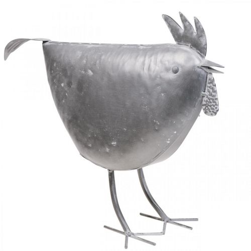 Floristik24 Deko Huhn Metalldeko Metall Vogel Zink 51cm×16cm×36cm