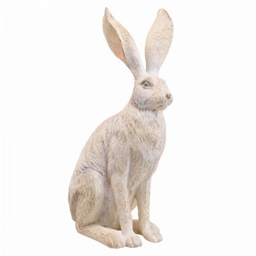 Floristik24 Deko Kaninchen sitzend Dekofiguren Hasenpaar H37cm 2St