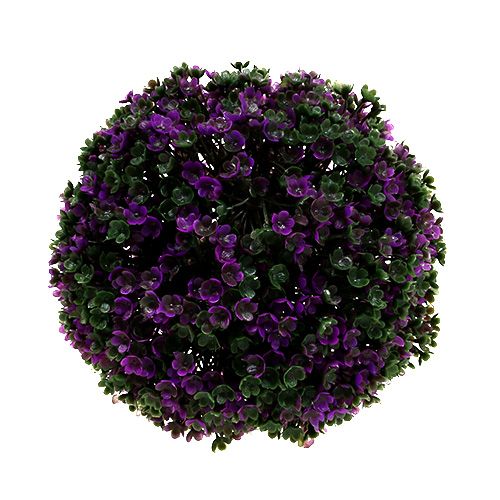 Deko-Kugel Lila aus Blüten Pflanzenkugel künstlich Ø15cm 1 St