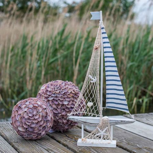 Artikel Muschel Kugel Maritime Deko mit Muscheln Dekokugel Violett Ø12cm