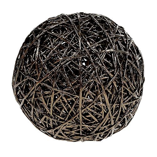Deko-Kugel Dunkelbraun Ø15cm | Floristik24.at