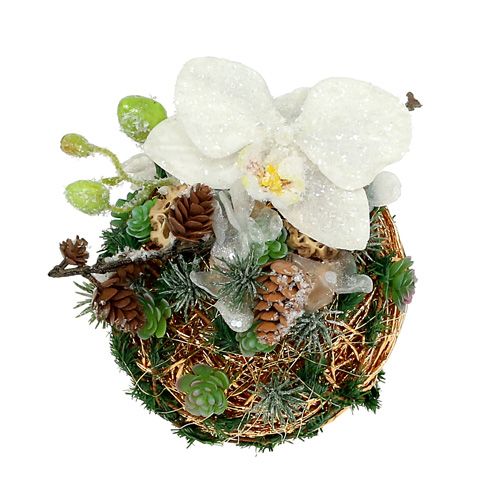 Deko-Kugel Dunkelbraun Ø15cm | Floristik24.at
