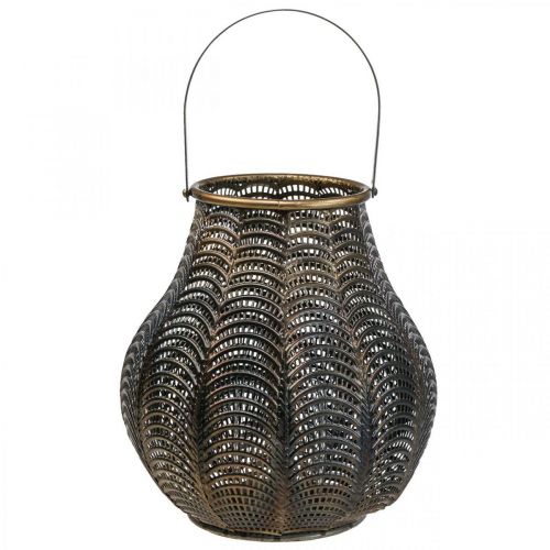 Floristik24 Deko Laterne Windlicht Kerzenhalter Metall Ø26cm H40,5cm