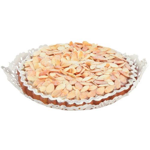 Floristik24 Deko Mandeltorte Lebensmittelattrappe Bäckerei Deko 19cm