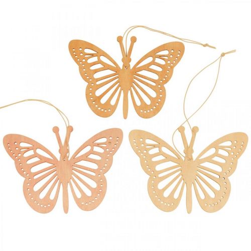 Artikel Deko Schmetterlinge Dekohänger Orange/Rosa/Gelb 12cm 12St