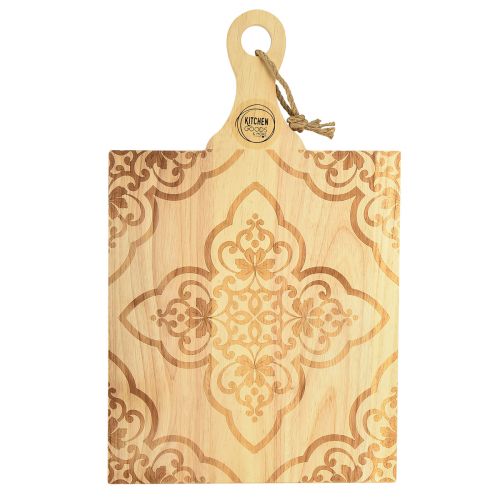 Deko Schneidebrett rechteckig Mangoholz Tablett 33×29cm