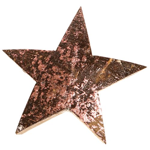 Floristik24 Deko Stern Weihnachtsstern Kokos Rosa Metallic 5cm 50 St
