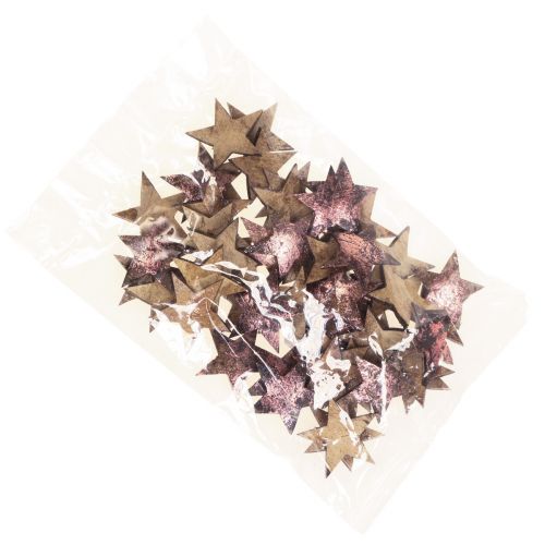 Floristik24 Deko Stern Weihnachtsstern Kokos Rosa Metallic 5cm 50 St