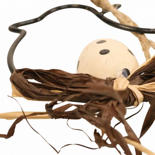 Artikel Deko Vögel zum Aufhängen Schwarz/Natur/Rost 8,5×7,5cm 6 St