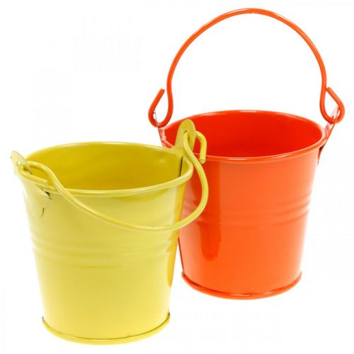Floristik24 Deko-Eimer bunt sort. Ø6cm H6cm 12St