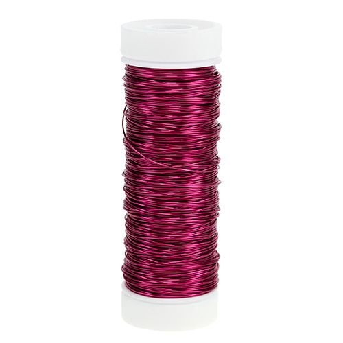 Floristik24 Dekolackdraht Ø0,30mm 30g/50m Pink