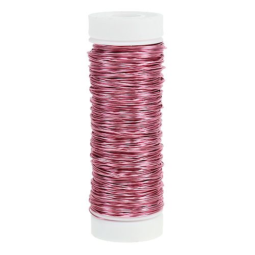 Floristik24 Dekolackdraht Ø0,30mm 30g/50m Rosa