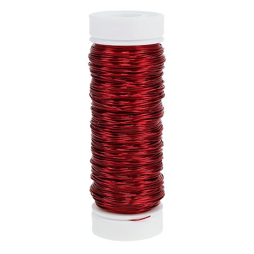 Floristik24 Dekolackdraht Ø0,30mm 30g/50m Rot