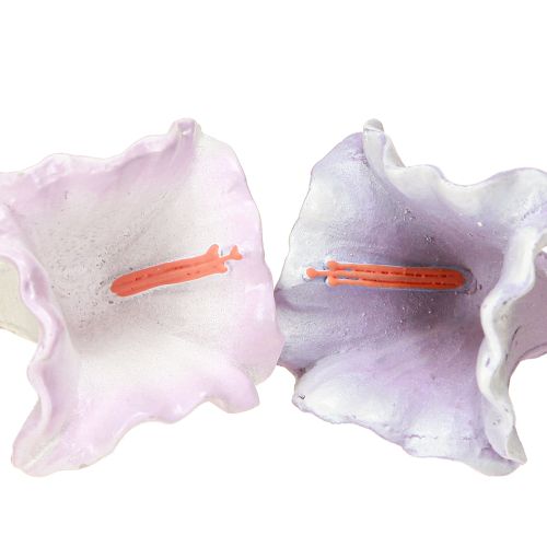 Artikel Dekoanhänger Hänger Glockenblume Lila Weiß Ø3,5cm H8cm 6St