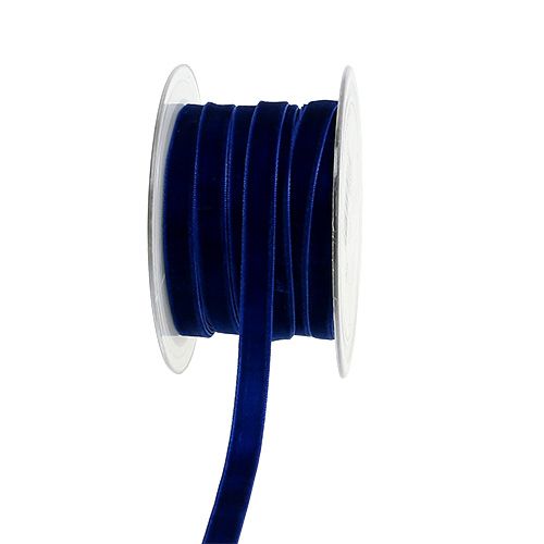 Artikel Dekobänder Velvet Blau 10mm 20m
