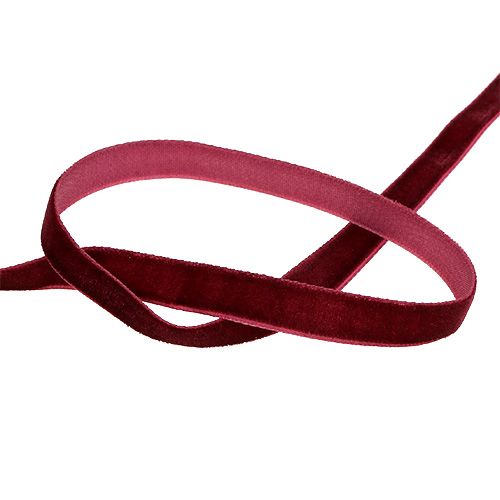 Artikel Dekobänder Velvet Bordeaux 10mm 20m