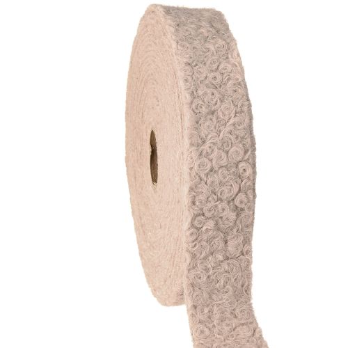 Dekoband Altrosa Breites Geschenkband Wolloptik 40mm 8m