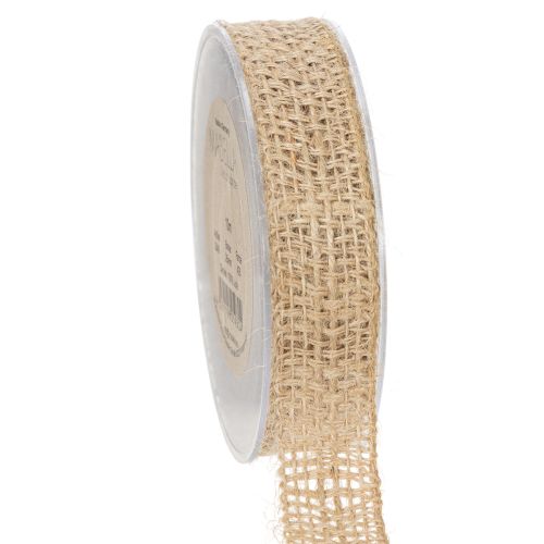 Artikel Dekoband Jute 25mm Breite Naturfarben Juteband 10m für Geschenk- und Tischdekoration