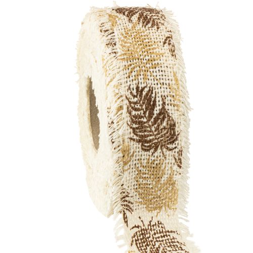 Artikel Dekoband Regenwald Baumwollband Braun 30mm 15m