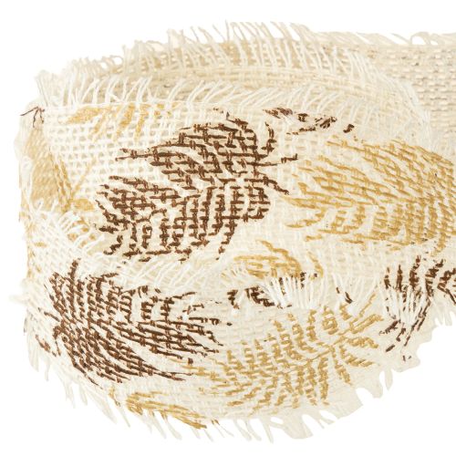 Artikel Dekoband Regenwald Baumwollband Braun 30mm 15m
