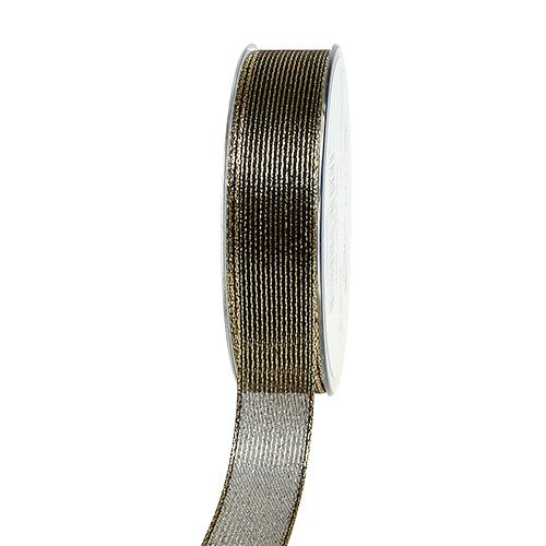 Dekoband mit Lurexstreifen Schwarz 25mm 20m bestellen | Floristik24.at