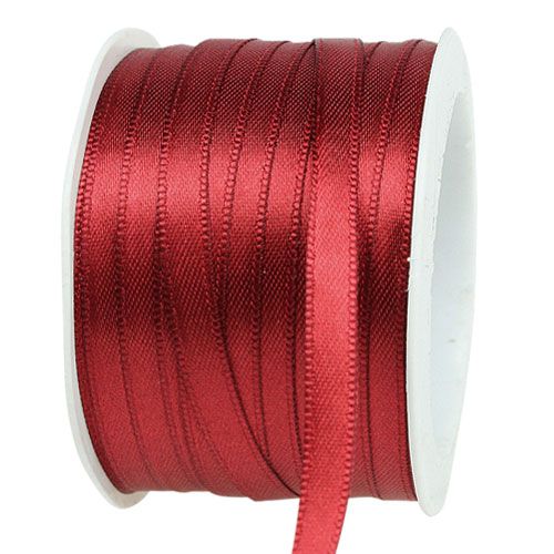 Floristik24 Geschenk- und Dekorationsband 6mm x 50m Bordeaux