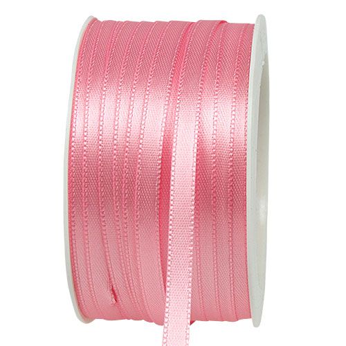 Floristik24 Geschenkband Rosa 6mm x 50m