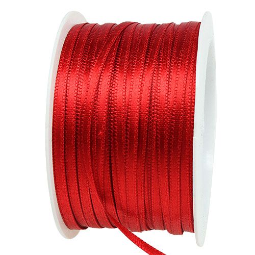 Geschenk- und Dekorationsband 3mm x 50m Hellrot