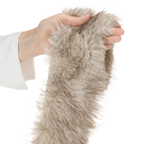 Fellband aus Kunstfell 10x140cm Beige-Braun 3er-Set | Floristik24.at
