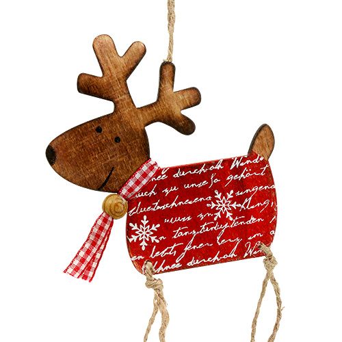 Floristik24 Dekofigur zum Hängen Elch 18cm 6St