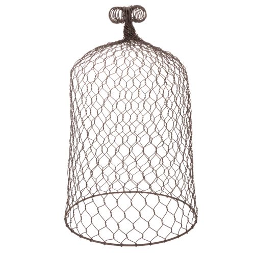 Metall-Dekoglocke mit Griff, 2er-Set, Dunkelbraun/Edelrost, H50/41 cm Ø30/25 cm | Floristik24.at
