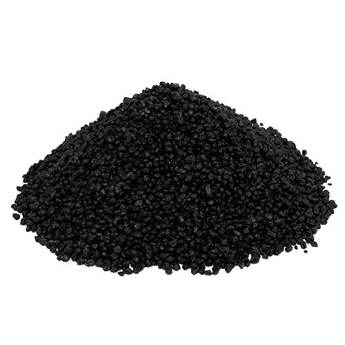 Floristik24 Dekogranulat Schwarz 2mm - 3mm 2kg