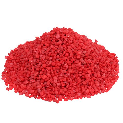 Floristik24 Dekogranulat Rot Dekosteine 2mm - 3mm 2kg