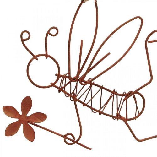 Dekohänger Metall Bienen Deko Anhänger Rost 9x6,5cm 6St