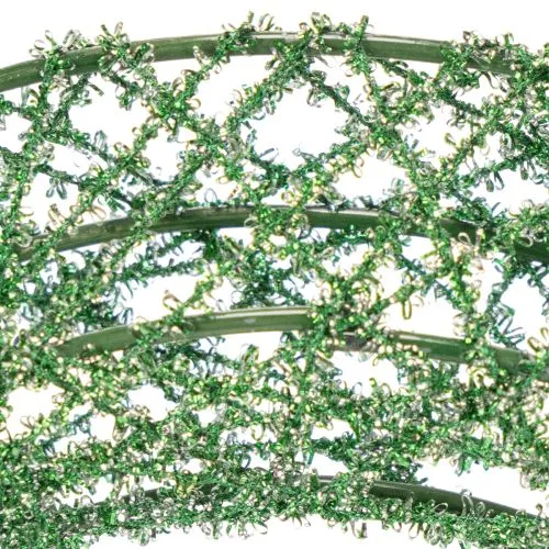 Grüner Drahtgeflechtkranz 19cm aus Metall für DIY-Dekorationen, 2 Stück | Floristik24.at