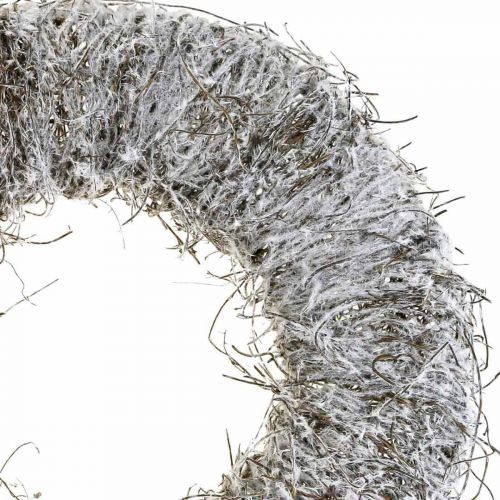 Floristik24 Dekokranz Natur, Rebenkranz, Naturkranz Ø45cm beschneit