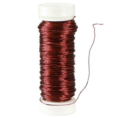 Artikel Dekolackdraht Ø0,30mm 30g/50m Bordeaux