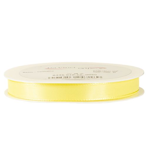 Artikel Dekorationsband Taftband Geschenkband Hellgelb 15mm 50m