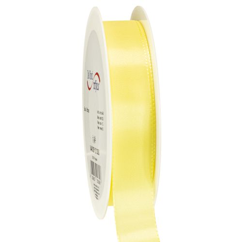 Dekorationsband Taftband Geschenkband Hellgelb 25mm 50m