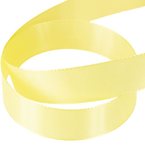 Artikel Dekorationsband Taftband Geschenkband Hellgelb 25mm 50m