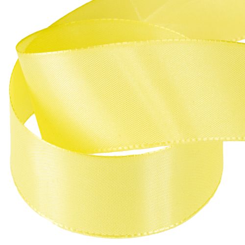 Artikel Dekorationsband Taftband Geschenkband Hellgelb 40mm 50m