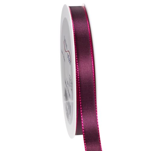 Geschenkband schmal 15mm Taft Berry 50m zur Dekoration