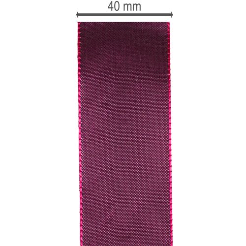 Geschenkband Taftband Burgunderrot 40mm 50m für Dekoration | Floristik24.at