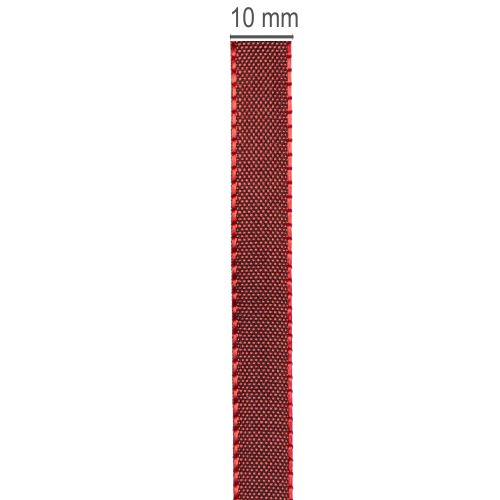 Dekoband Taftband 10mm 50m Bordeauxrot für Geschenk- und Wohnraumdekoration | Floristik24.at