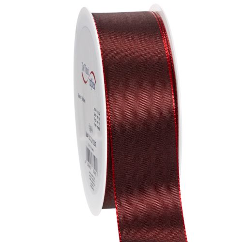 Taftband Bordeauxrot 40 mm x 50 m für Dekoration und Bastelarbeiten