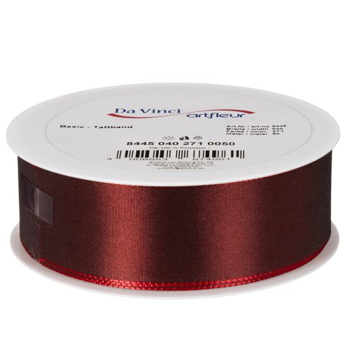 Taftband Bordeauxrot 40 mm x