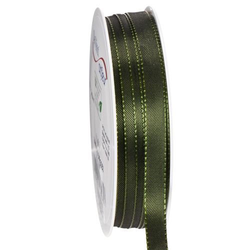 Taftband Moosgrün 10mm x 50m für Geschenkverpackungen und Dekoration