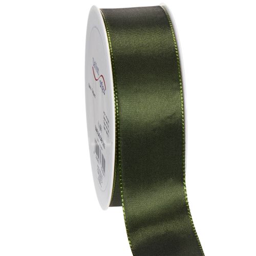 Satinband aus Taft, Geschenkband, 40 mm Breite, 5 m Länge, Dunkelgrün bestellen | Floristik24.at